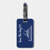 Seas The Day Vacation Cruise Ship Gepäckanhänger (Rückseite vertikal)