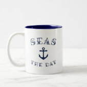 Seas the Day Zweifarbige Tasse (Links)