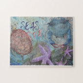 Seas Your Day Meereswelt Wasserfarbe 11x14" Puzzle (Horizontal)