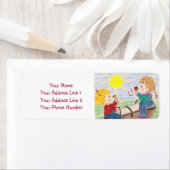 Seasaw lustige Rücksendeadressen-Aufkleber (Insitu)