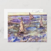 Seascape, 1873 von Edouard Manet Postkarte (Vorne/Hinten)