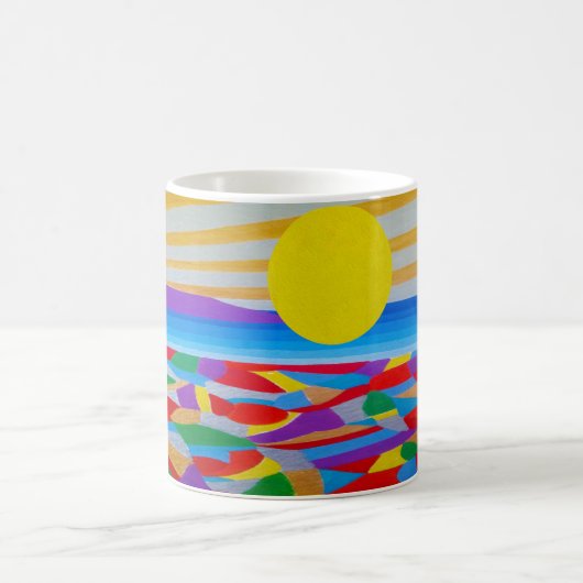 Seascape Acrylic Fine Art Kaffeetasse (Mittel)