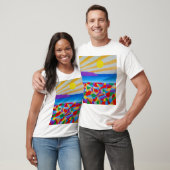 Seascape Acrylic Fine Art T-Shirt (Unisex)
