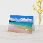 Seascape Along Hanalei Bay Karte (Gelbe Blume)