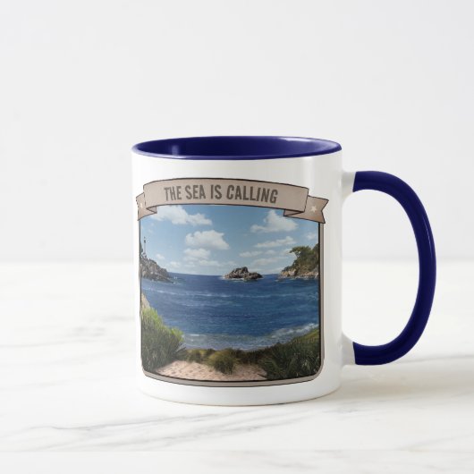 Seascape (anpassbar) tasse (Rechts)