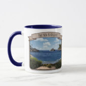 Seascape (anpassbar) tasse (Links)