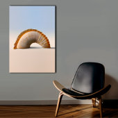 Seascape Arch - Modern Seashell Wall Art Leinwanddruck