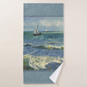 Seascape at Saintes-Maries de la Mer by van Gogh Badehandtuch