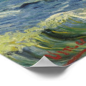 Seascape at Saintes-Maries (F415)Van Gogh Fine Art Poster (Ecke)