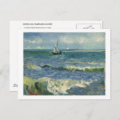 Seascape at Saintes-Maries (F415)Van Gogh Fine Art Postkarte (Vorne/Hinten)