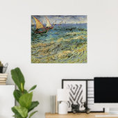 Seascape at Saintes-Maries - Van Gogh Poster (Heimbüro)