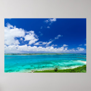 Seascape auf der Insel Miyako Poster