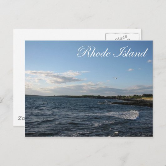Seascape auf der Insel Rhode Postkarte (Vorne/Hinten)