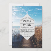 Seascape Beach feiern Einladung Hochzeit (Vorderseite)