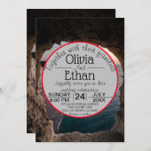 Seascape Beach feiern Einladung Hochzeit (Vorne/Hinten)