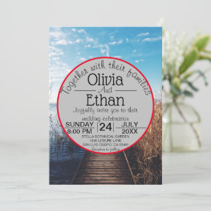 Seascape Beach feiern Einladung Hochzeit