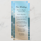 Seascape Beach Hochzeit Blue Ocean Programm (Vorne/Hinten)
