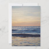 Seascape Beach Hochzeitseinladung Einladung (Rückseite)