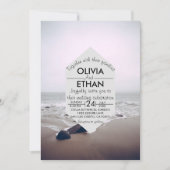 Seascape Beach Marine Einladung Hochzeit (Vorderseite)