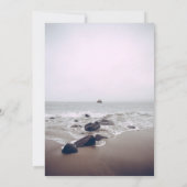 Seascape Beach Marine Einladung Hochzeit (Rückseite)