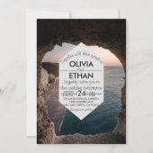 Seascape Beach Seaside Wedding Einladung (Vorderseite)