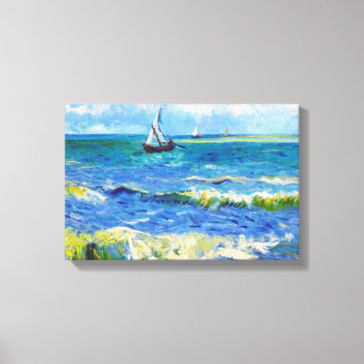Seascape bei Saintes-Maries Vincent Van Gogh Leinwanddruck (Vorderseite)