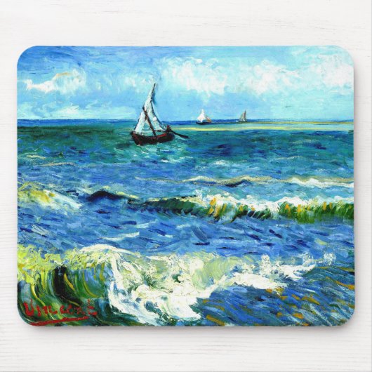 Seascape bei Saintes-Maries, Vincent Van Gogh Mousepad (Vorne)