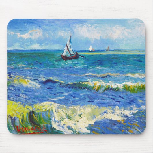 Seascape bei Saintes-Maries Vincent Van Gogh Mousepad (Vorne)