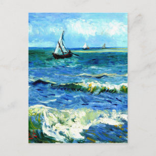 Seascape bei Saintes-Maries, Vincent Van Gogh Postkarte