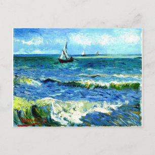 Seascape bei Saintes-Maries, Vincent Van Gogh Postkarte