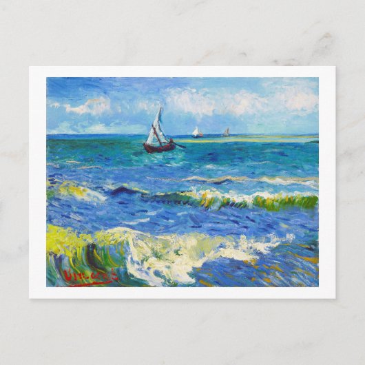 Seascape bei Saintes-Maries Vincent Van Gogh Postkarte (Vorderseite)