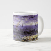 Seascape bei Saintes Maries von Vincent van Gogh Jumbo-Tasse (Vorderseite Rechts)