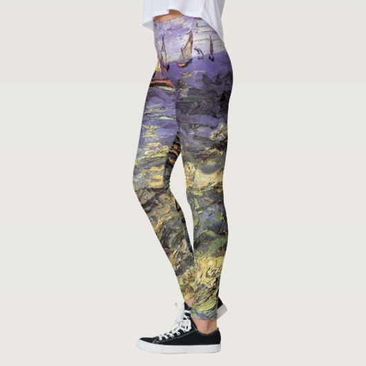 Seascape bei Saintes Maries von Vincent van Gogh Leggings (Links)