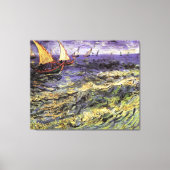 Seascape bei Saintes-Maries von Vincent van Gogh Leinwanddruck (Vorderseite)