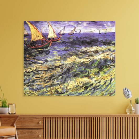 Seascape bei Saintes-Maries von Vincent van Gogh Leinwanddruck (Insitu (Wohnzimmer))