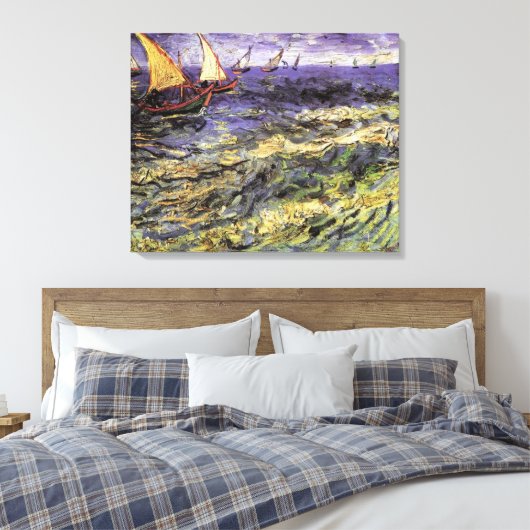 Seascape bei Saintes-Maries von Vincent van Gogh Leinwanddruck (Insitu (Schlafzimmer))