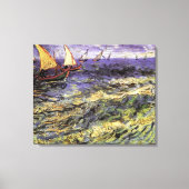 Seascape bei Saintes-Maries von Vincent van Gogh Leinwanddruck (Vorderseite)
