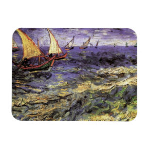 Seascape bei Saintes Maries von Vincent van Gogh Magnet