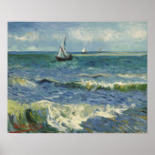 Seascape bei Saintes Maries von Vincent van Gogh Poster (Vorne)