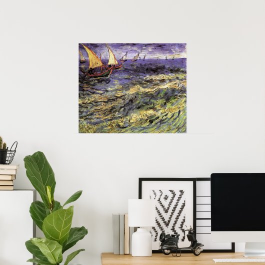 Seascape bei Saintes Maries von Vincent van Gogh Poster (Heimbüro)