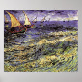 Seascape bei Saintes Maries von Vincent van Gogh Poster (Vorne)