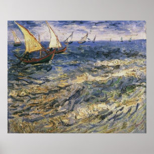 Seascape bei Saintes-Maries von Vincent van Gogh Poster
