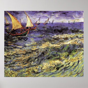 Seascape bei Saintes-Maries von Vincent van Gogh Poster