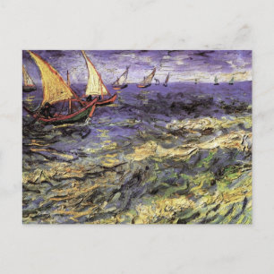 Seascape bei Saintes Maries von Vincent van Gogh Postkarte