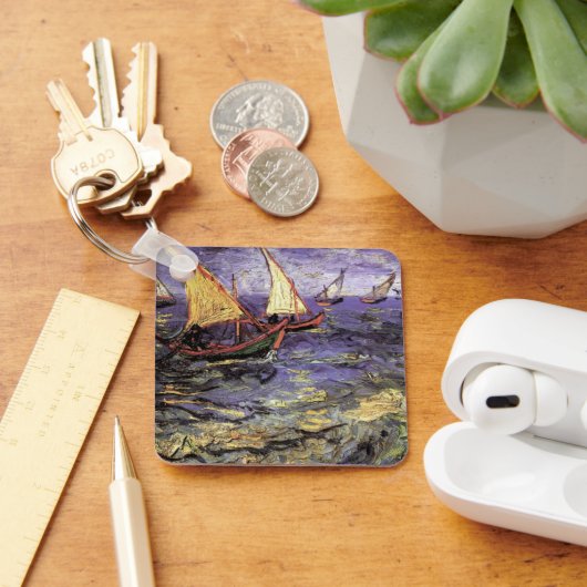 Seascape bei Saintes Maries von Vincent van Gogh Schlüsselanhänger (Schreibtisch)