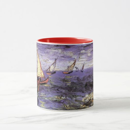 Seascape bei Saintes Maries von Vincent van Gogh Tasse (Zentrum)