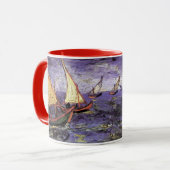 Seascape bei Saintes Maries von Vincent van Gogh Tasse (Vorderseite Links)