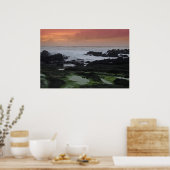 Seascape bei Sonnenuntergang Poster (Küche)