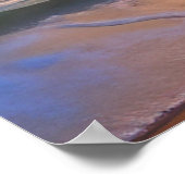 Seascape bei Sonnenuntergang Poster (Ecke)