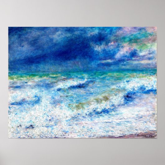 Seascape, berühmtes Gemälde von Renoir Poster (Vorne)